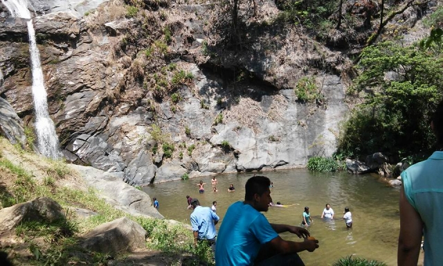 Llegando a las cascadas