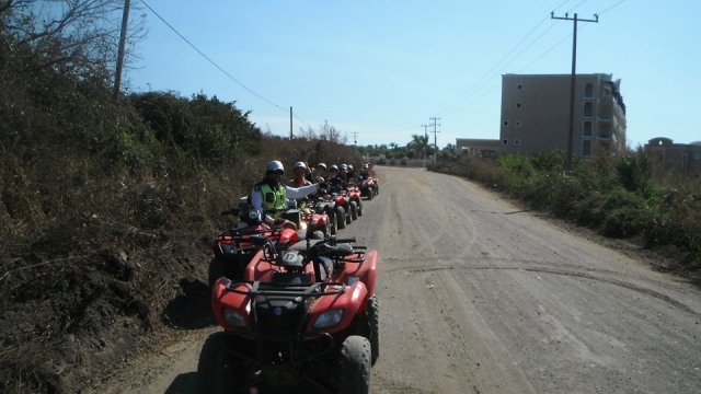 Quads en fila