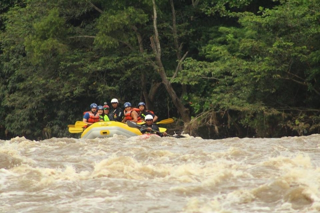 Disfrutando en el agua