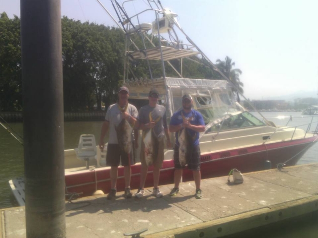 Con los amigos de pesca