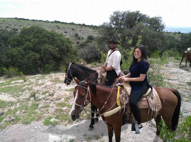 Ruta a caballo en pareja