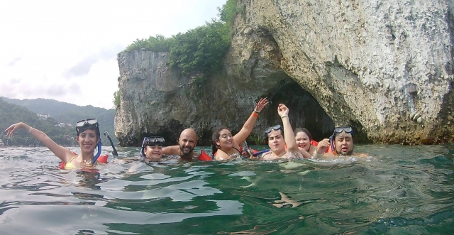 Snorkel con la familia