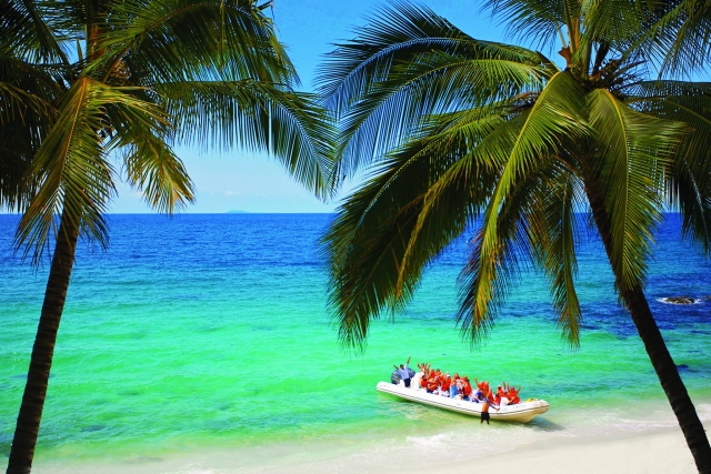 Llegando a la orilla