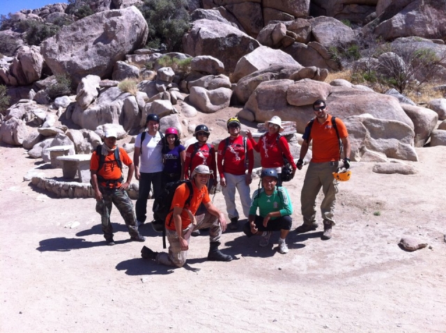 En grupo antes de empezar