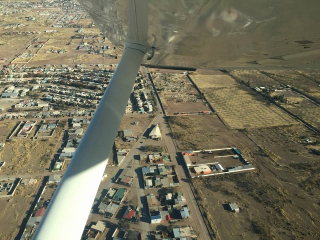 Vistas de Chihuahua desde la avioneta