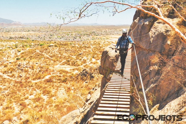 Puente en via ferrata
