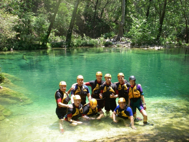 Hidrofobia aventura de barranquismo