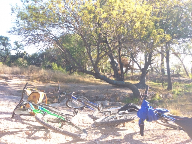 Dejando las bicis
