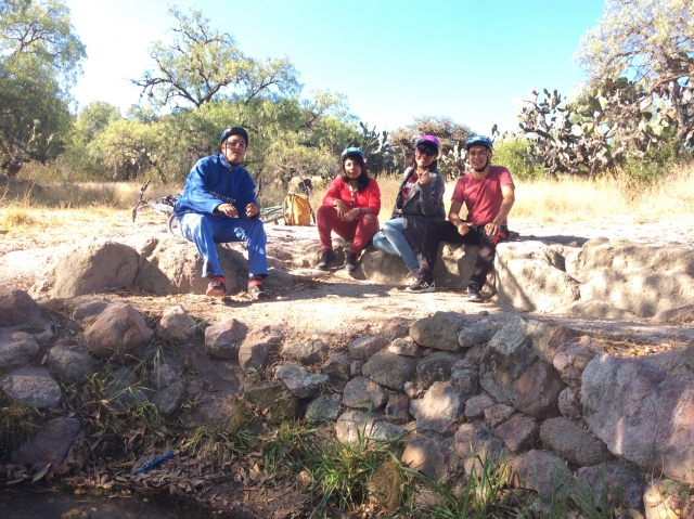 Descansando del recorrido