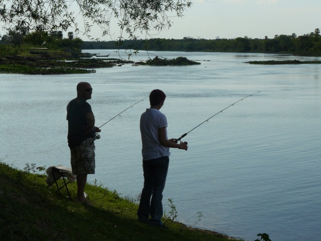 Pesca al atardecer