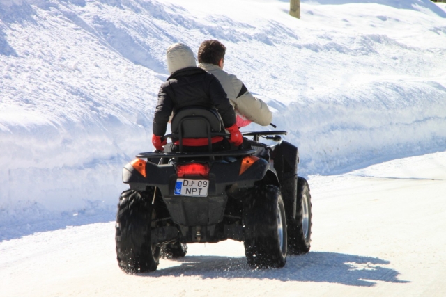 Moto en invierno