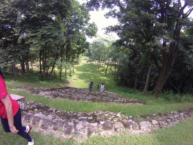 montando las escaleras