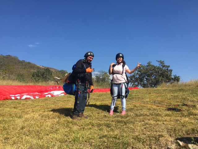 Preparados para volar en parapente