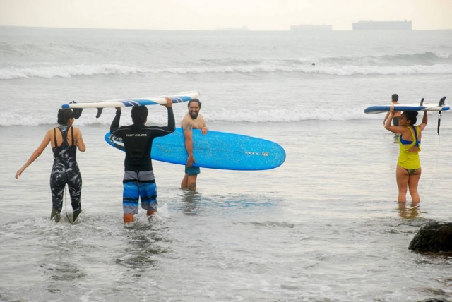 aprendiendo a surfear
