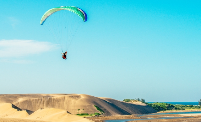 parapente en boca del rio