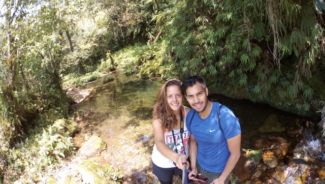 senderismo en pareja por nuestro ecoparque Cuetzalan