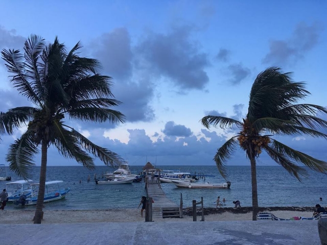 Vista de la playa