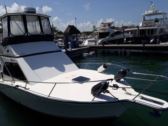 Cubierta del barco de Quintana Roo