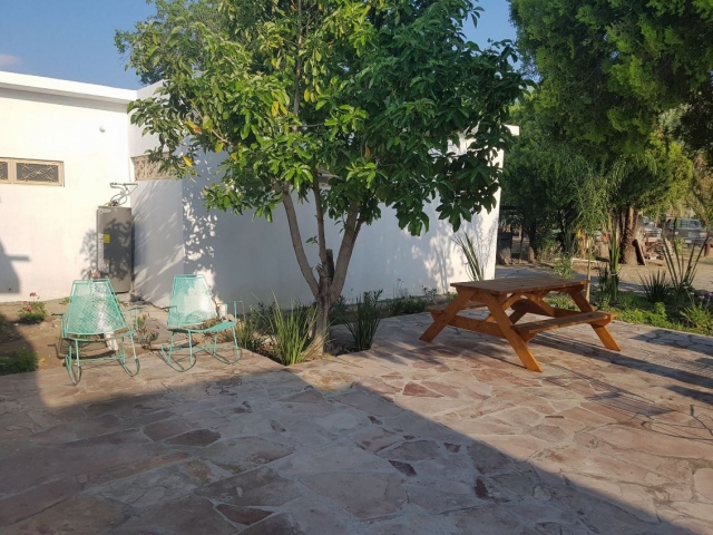 Patio exterior para descansar