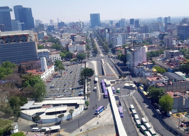 Avenida Chapultepec desde el aire