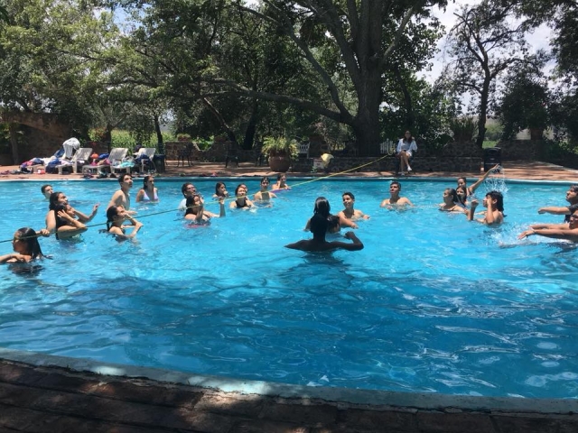 Piscina del campamento en La Trinidad