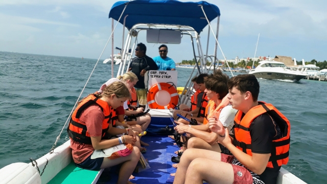 Preparados para hacer snorkel