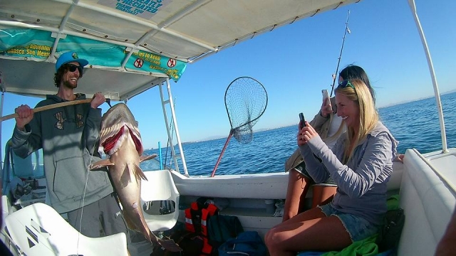 Presumiendo la buena pesca 