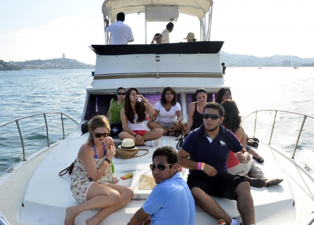 Disfrutando con amigos 