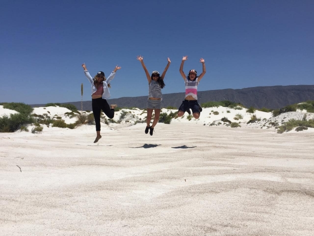 Divertida foto en las Dunas de Yeso