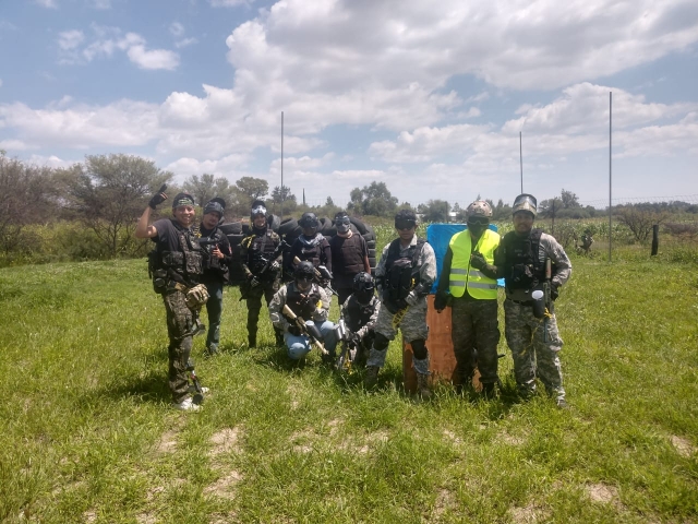 Paintball con amigos