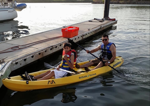 kayak en familia