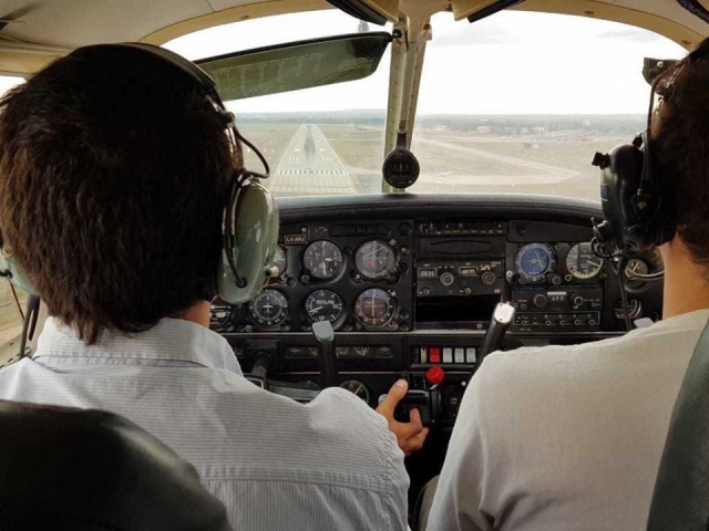 Iniciando el vuelo en General Terán