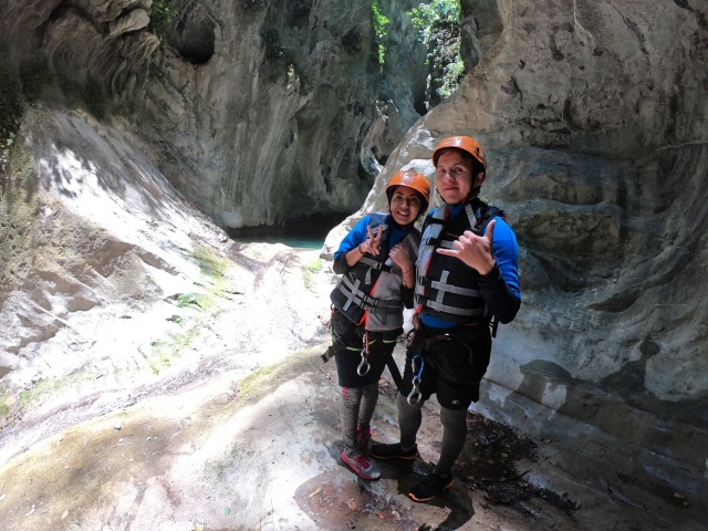 Listos para practicar barranquismo
