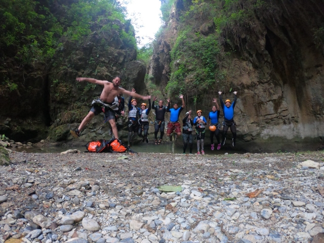 Barranquismo con amigos