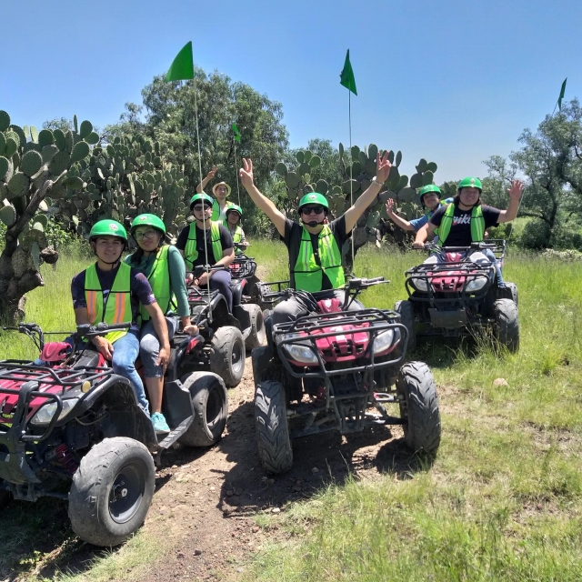 Paseo en quad en familia