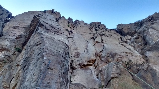 Escalada en Arroyo de Valte de Guadalupe