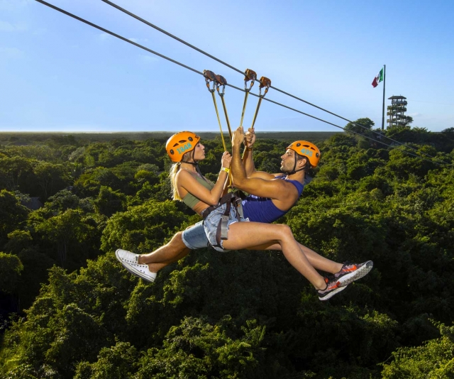 Tirolina en pareja Xplor Park