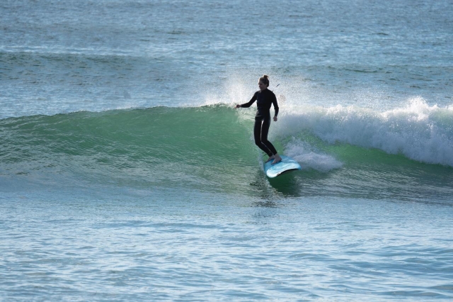 Surfeando en el Mar de Cortéz