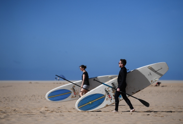 Preparador para surfear