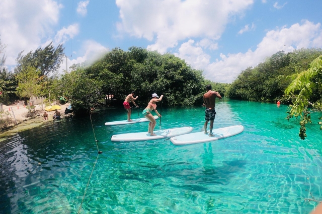 SUP en playa del Carmen