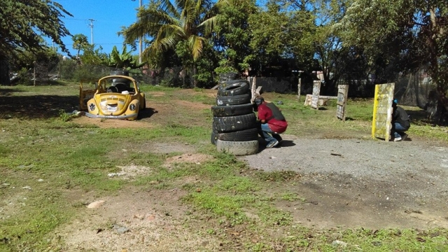 Disparos de pintura Paintball