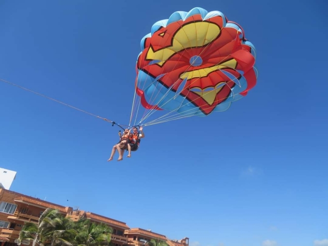 Parascending deporte de aire