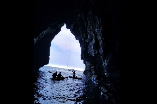 Kayak en cuevas