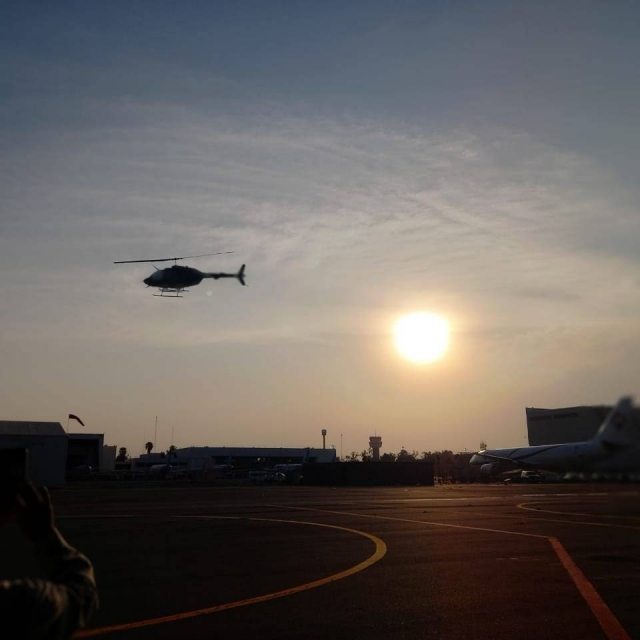 Vuelo al atardecer 