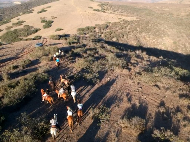 Cruzando el montaña
