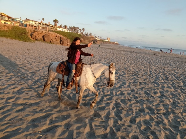 Disfrutando el paseo