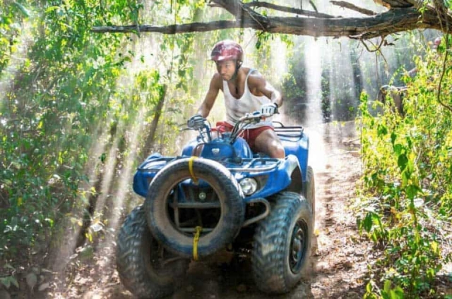 A toda velocidad en la quad