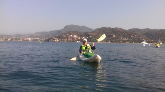 Disfrutando del kayak