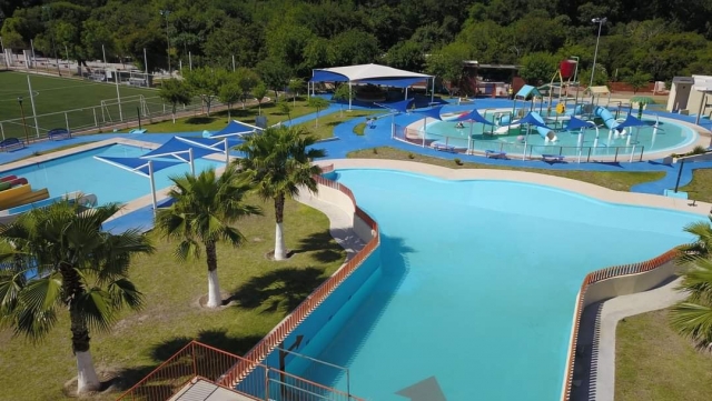 Vista al parque acuático
