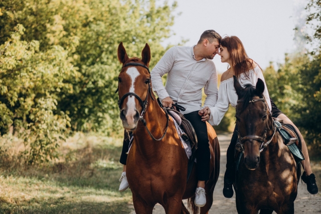 Ruta a caballo romantica